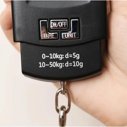 ALFA Balança Digital de Mão Portátil Bolsa Mala Peixe Até 50kg Cozinha - Image 2